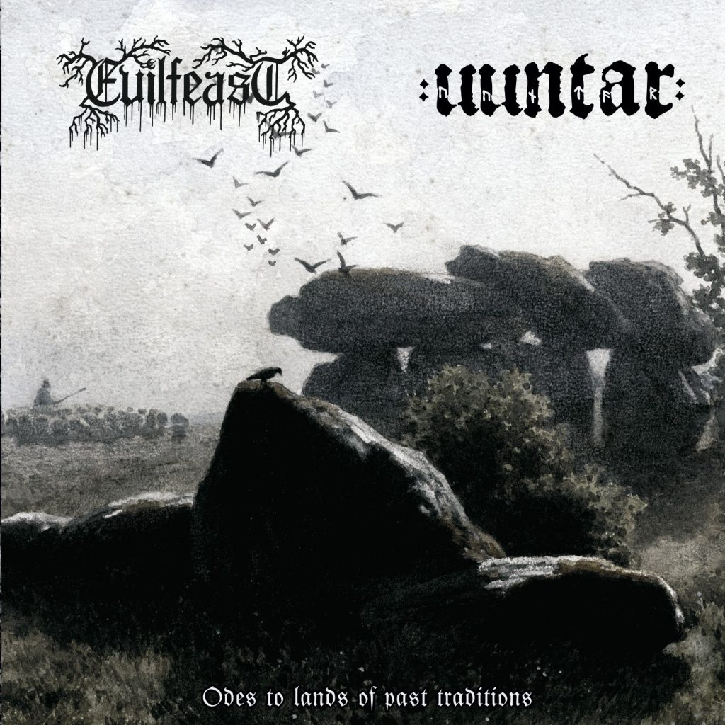Evilfeast - Invoking the ancient MCD 12 Evilfeast / Uuntar - Odes to lands of past traditions (split CD)
