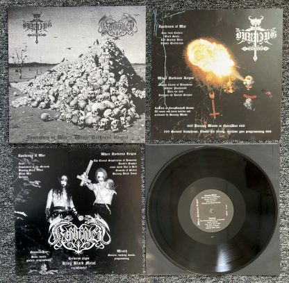 Burning Winds / Kerberos - Apotheosis of war / Where darkness reigns (split LP)